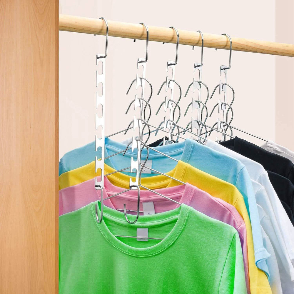 6-Pack Space-Saving Cascading Hangers