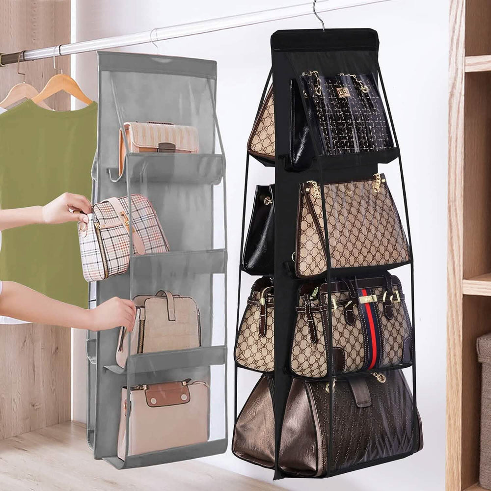 8-Pocket Hanging Purse Organizer