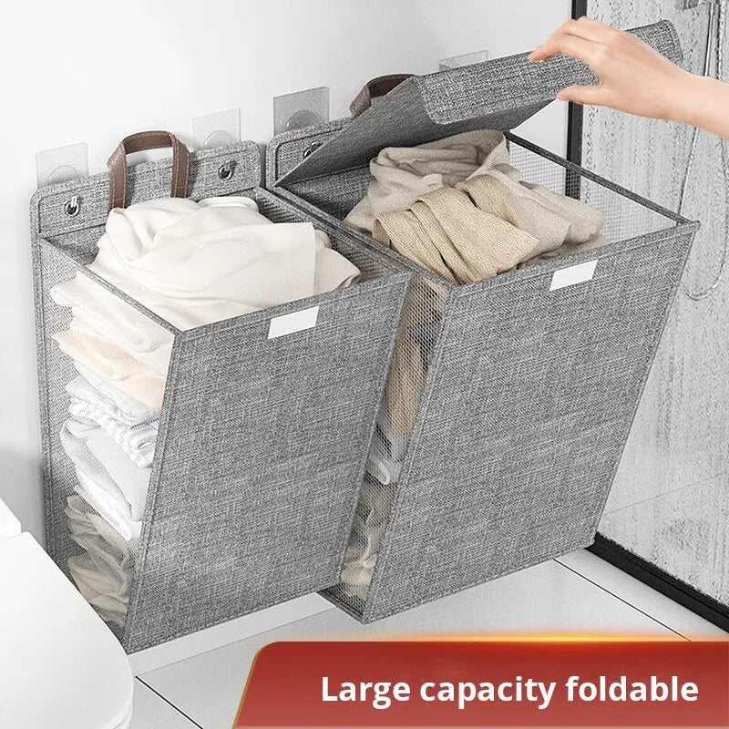 Space-Saving Hanging Hamper