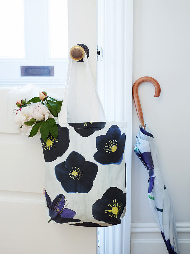 Tote Bag: Black Hellebore on Snow