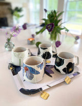 Swedish Serving Tray:  Black Hellebore on Snow Square