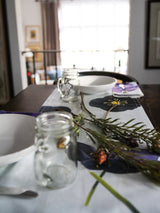 Table Runner: Black Hellebore on Snow