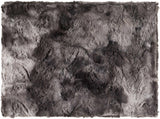 Black Faux Fur Throw Blanket - Clearance